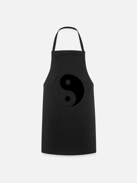Yin Yang - Tablier de cuisine - noir
