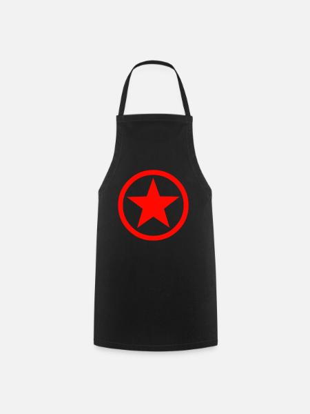 Étoile étoile forme étoile - Tablier de cuisine - noir