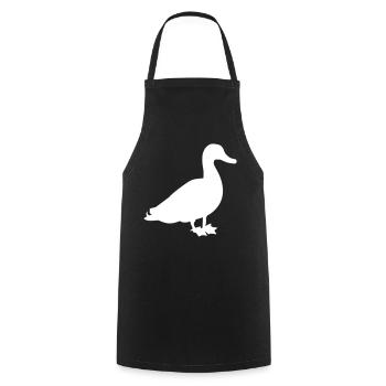 duck - Cooking Apron - black - Front - AI Model Male 185 dark (185cm)