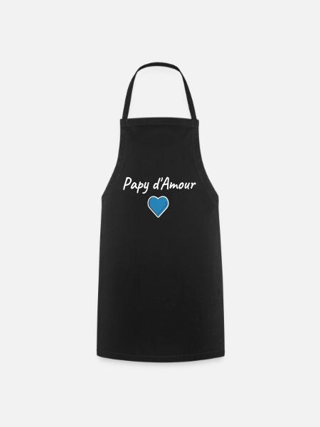 love grandpa - Cooking Apron - black