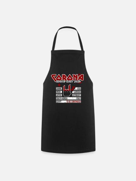 Corona World Tour 2020 - Metal Version - Cooking Apron - black