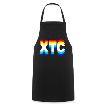 XTC, Ecstasy, Drogen - Kochschürze - Schwarz - Vorne - AI Model Male 185 dark (185cm)
