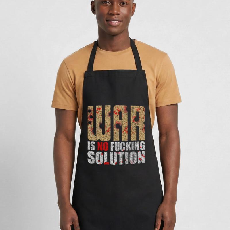War is no solution | War is not a solution Cooking Apron
