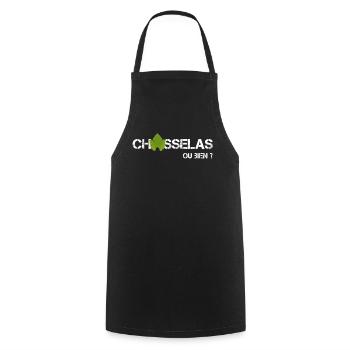 Chasselas, ou bien ? - Kochschürze - Schwarz - Vorne - AI Model Male 185 dark (185cm)