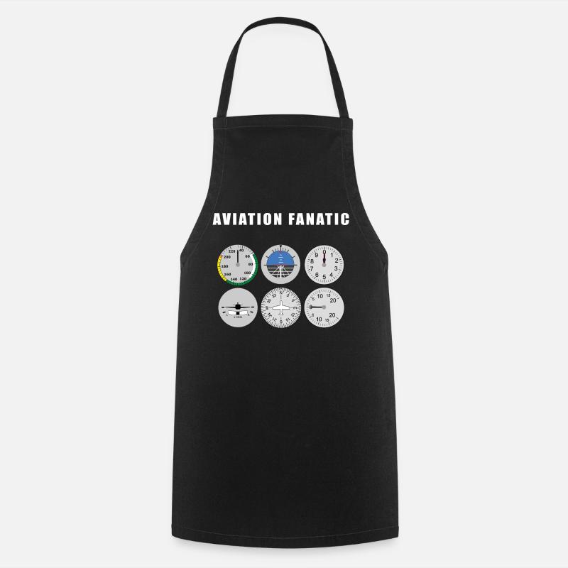 Aviation fanatic - Tablier de cuisine - noir