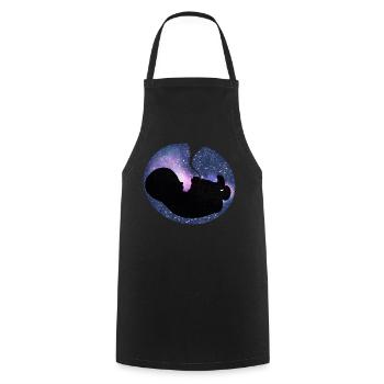 Bébé à ultrasons cadeaux de grossesse - Tablier de cuisine - noir - Devant - AI Model Male 185 dark (185cm)
