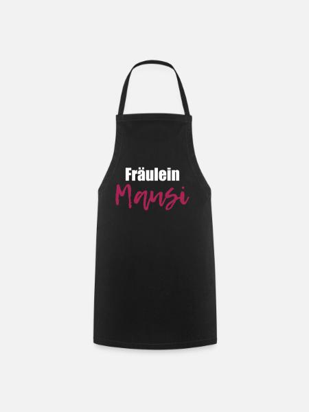 Mausi Kosename Geschenk für Freundin Valentinstag - Kochschürze - Schwarz