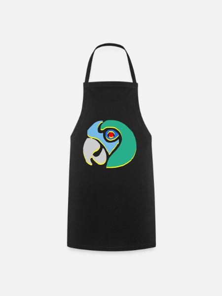 Perroquet - Tablier de cuisine - noir