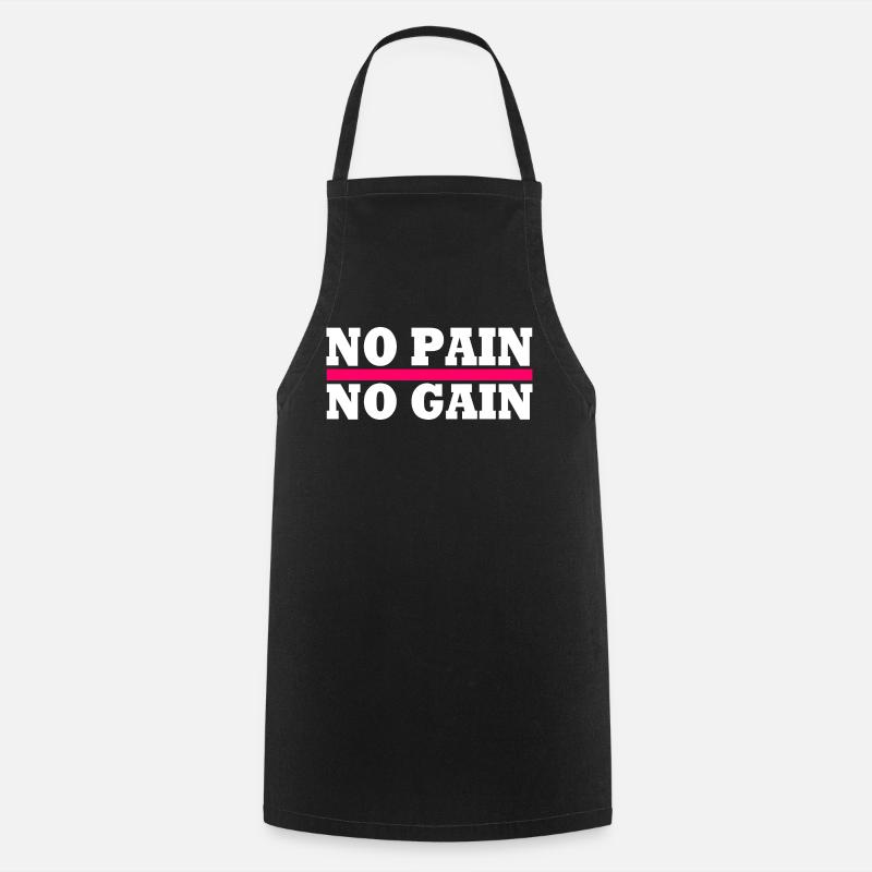 No pain no gain - Tablier de cuisine - noir