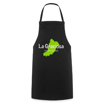 La Graciosa CANARY ISLANDS Canaries - Tablier de cuisine - noir - Devant - AI Model Male 185 dark (185cm)