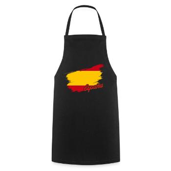 Espana Vintage Flag - Tablier de cuisine - noir - Devant - AI Model Male 185 dark (185cm)