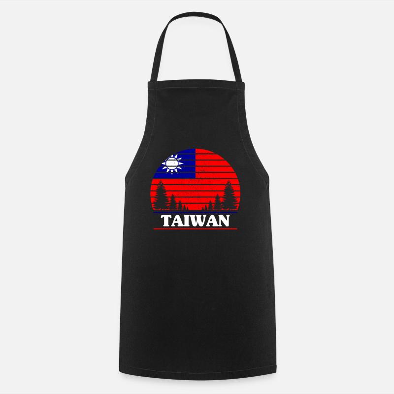 Taïwan - Tablier de cuisine - noir