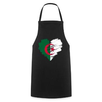 Algeria - Cooking Apron - black - Front - AI Model Male 185 dark (185cm)