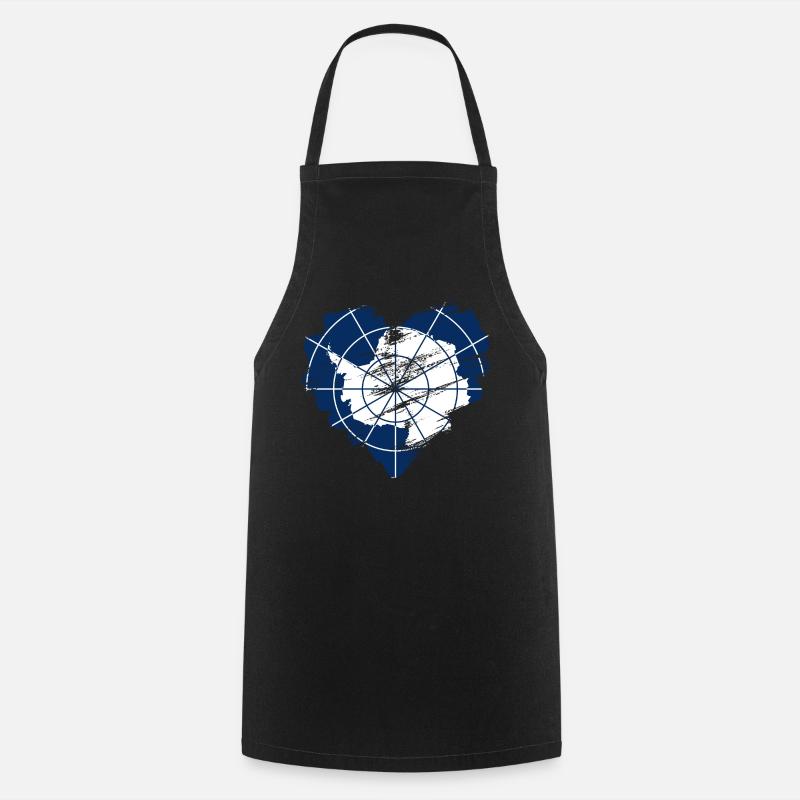Antarctica - Cooking Apron - black