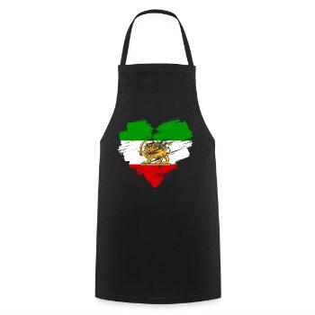 Persia - Cooking Apron - black - Front - AI Model Male 185 dark (185cm)