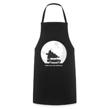 Früher war mehr Abenteuer (Trabi-Edition) - Kochschürze - Schwarz - Vorne - AI Model Male 185 dark (185cm)