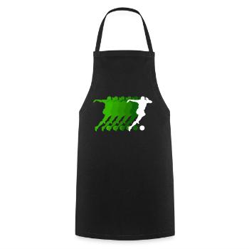 Attaquant de football Jersey Joueur de football - Tablier de cuisine - noir - Devant - AI Model Male 185 dark (185cm)