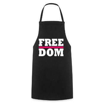 Freedom - Cooking Apron - black - Front - AI Model Male 185 dark (185cm)