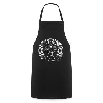 Freetekno - Tablier de cuisine - noir - Devant - AI Model Male 185 dark (185cm)