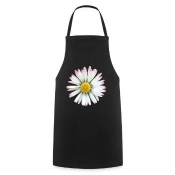 Daisy daisies flower, flower, floral - Cooking Apron - black - Front - AI Model Male 185 dark (185cm)