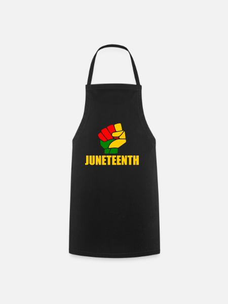 juneteenth - Cooking Apron - black