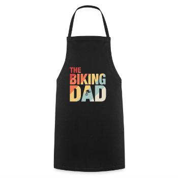 The Biking Dad - Kochschürze - Schwarz - Vorne - AI Model Male 185 dark (185cm)