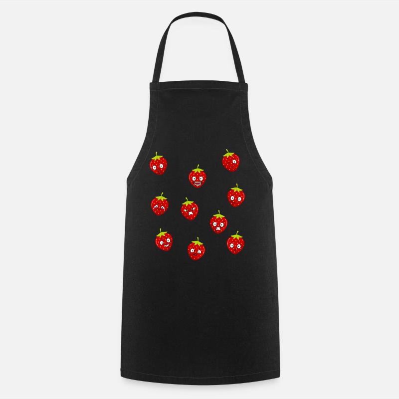 Fraise - Tablier de cuisine - noir
