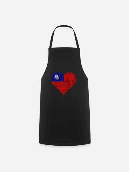 Taiwan Heart - Kochschürze - Schwarz