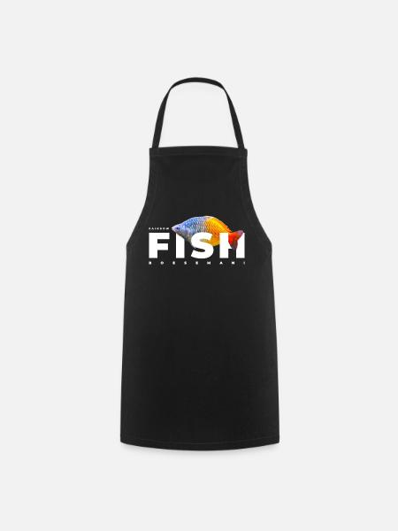 Boesemani Regenbogen Fischhalter - Kochschürze - Schwarz