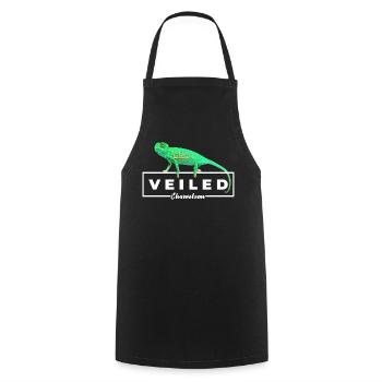 Baby Veiled Chameleon Reptile Owner - Cooking Apron - black - Front - AI Model Male 185 dark (185cm)
