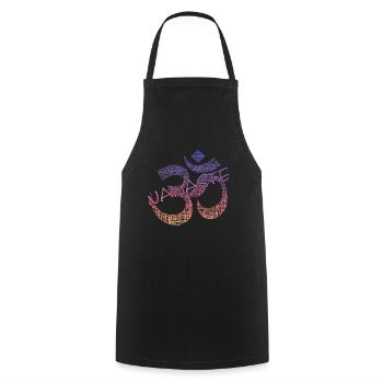 Yoga - Kochschürze - Schwarz - Vorne - AI Model Male 185 dark (185cm)