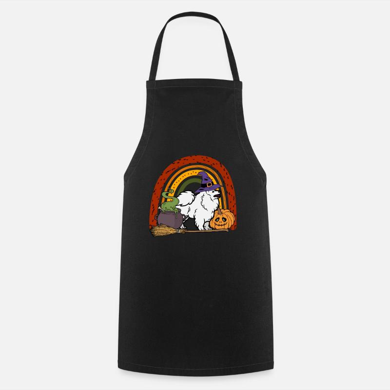 Mignon Spitz Halloween Costume Chien - Tablier de cuisine - noir