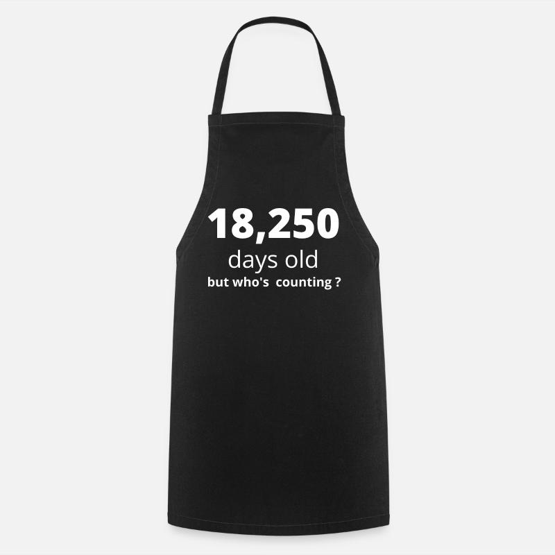 50e anniversaire. - Tablier de cuisine - noir
