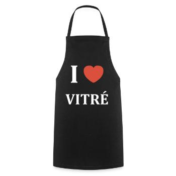 i love Vitré - Tablier de cuisine - noir - Devant - AI Model Male 185 dark (185cm)