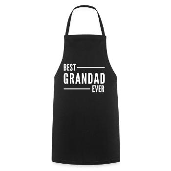 BEST GRANDAD EVER - Cooking Apron - black - Front - AI Model Male 185 dark (185cm)