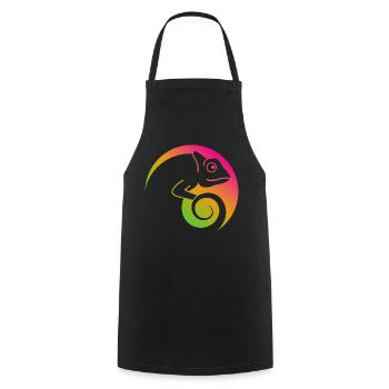 CHAMÄLION - Cooking Apron - black - Front - AI Model Male 185 dark (185cm)