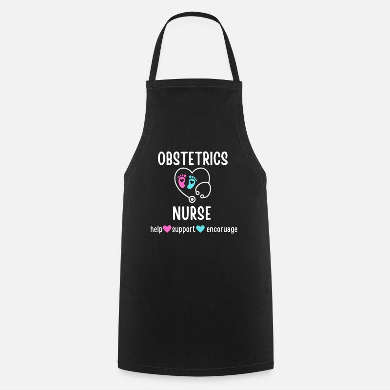 Obstetrics Nurse - Cooking Apron - black
