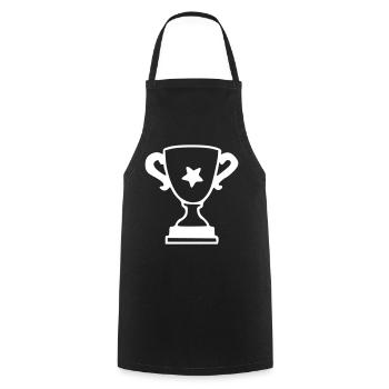 Coupe Dessin Gagner Croquis Blanc - Tablier de cuisine - noir - Devant - AI Model Male 185 dark (185cm)