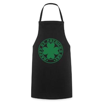 Cadeau de la Saint-Patrick Trèfle Hommes, Femmes, Enfants - Tablier de cuisine - noir - Devant - AI Model Male 185 dark (185cm)