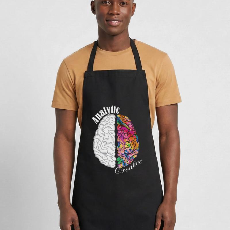 Analytic Creative Brain Left Brained Right Brained Cooking Apron