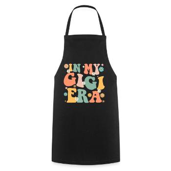 In My Gigi Era Baby Announcement for Grandma - Cooking Apron - black - Front - AI Model Male 185 dark (185cm)