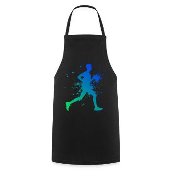 Jogging Cross Country Course à pied Laufen Joggen - Tablier de cuisine - noir - Devant - AI Model Male 185 dark (185cm)