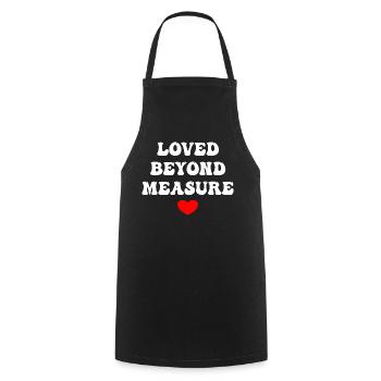 Loved Beyond Measure - Kochschürze - Schwarz - Vorne - AI Model Male 185 dark (185cm)
