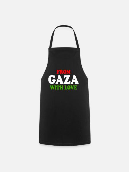 From gaza with love - Kochschürze - Schwarz