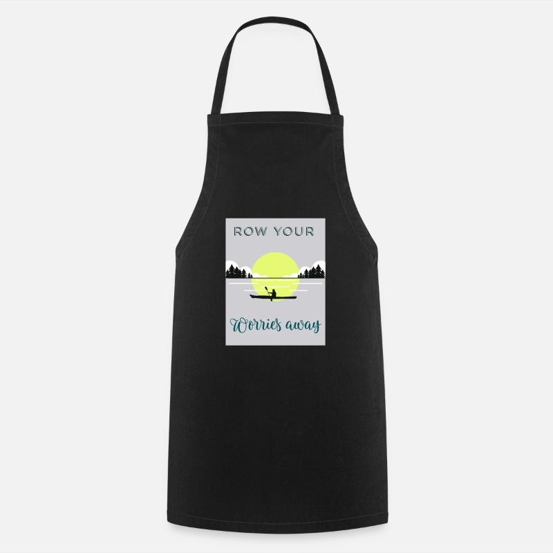Éloignez vos soucis - Tablier de cuisine - noir