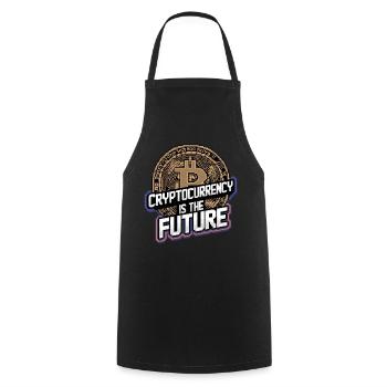 Cryptocurrency Is The Future 9 - Kochschürze - Schwarz - Vorne - AI Model Male 185 dark (185cm)