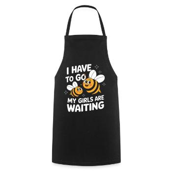 abeille abeille apicultrice abeille abeille - Tablier de cuisine - noir - Devant - AI Model Male 185 dark (185cm)