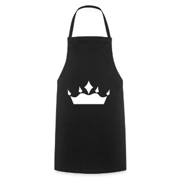 Couronne - Tablier de cuisine - noir - Devant - AI Model Male 185 dark (185cm)