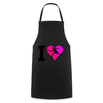 Pickleball Games Women's Racquetball Games - Cooking Apron - black - Front - AI Model Male 185 dark (185cm)