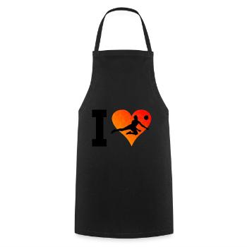 Volleyball Men's Volleyball Women's Volleyball - Cooking Apron - black - Front - AI Model Male 185 dark (185cm)